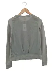 Vorschaubild 2 von Damen Pullover Sweatshirt Grau Gr. 36/S Nieten Applikationen Casual