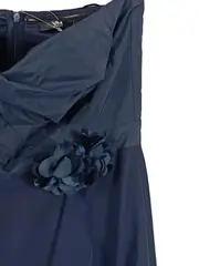 Vorschaubild 2 von Damen Abendkleid Gr. 36/S Blau Elegant Rüschen Minikleid Ärmellos