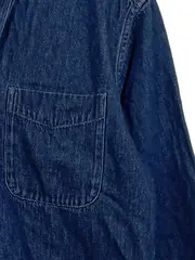 Vorschaubild 3 von Herren Denim Hemd Freizeithemd Blau Gr. 36/S Casual Baumwolle