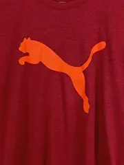 Vorschaubild 2 von Training Sport Shirt Herren Gr. S Rot Orange Logo Laufshirt