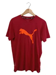 Vorschaubild 1 von Training Sport Shirt Herren Gr. S Rot Orange Logo Laufshirt