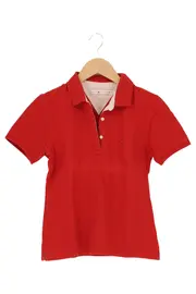 Vorschaubild 1 von Damen Poloshirt Rot Gr. 36/S Baumwolle Klassisch