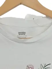 Vorschaubild 4 von T-Shirt Damen XS Weiß Flamingo Logo Print Casual