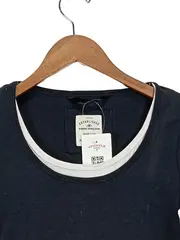 Vorschaubild 3 von Damen T-Shirt Schwarz 3/4 Arm Gr. 36/S Casual Uni