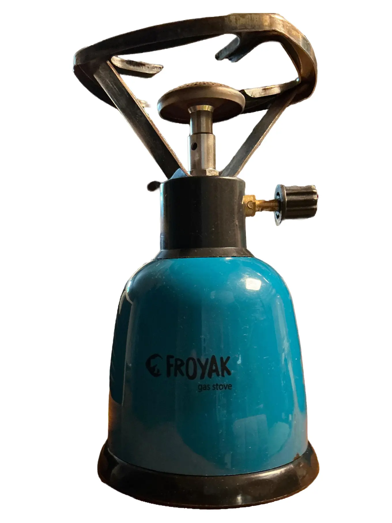 FROYAK Campingkocher Gaskocher Gasherd Outdoor Camping Reise Blau Kompakt