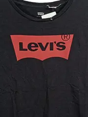 Vorschaubild 2 von Damen T-Shirt Logo Print Schwarz Rot Gr. L Baumwolle Casual