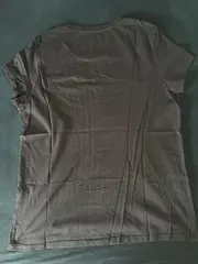 Vorschaubild 4 von Damen T-Shirt Logo Print Schwarz Rot Gr. L Baumwolle Casual