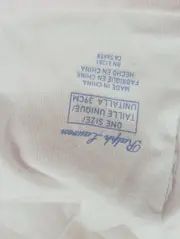 Vorschaubild 2 von Mütze Kinder Weiß Gestreift Baumwolle Beanie