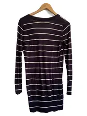 Vorschaubild 2 von EDC Damen Strickjacke gestreift Blau Gr. 36/S Baumwolle Casual