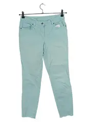 Vorschaubild 1 von Jeans Damen Wide Fit Türkis Gr. 40/L Baumwolle Casual