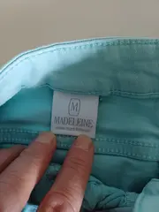 Vorschaubild 7 von Jeans Damen Wide Fit Türkis Gr. 40/L Baumwolle Casual