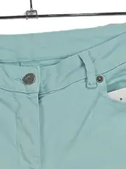 Vorschaubild 3 von Jeans Damen Wide Fit Türkis Gr. 40/L Baumwolle Casual