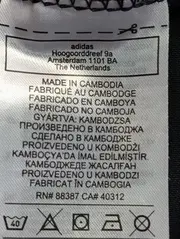 Vorschaubild 4 von Leggings Kinder Gr. 170 Schwarz Sporthose Baumwolle Logo 3-Streifen