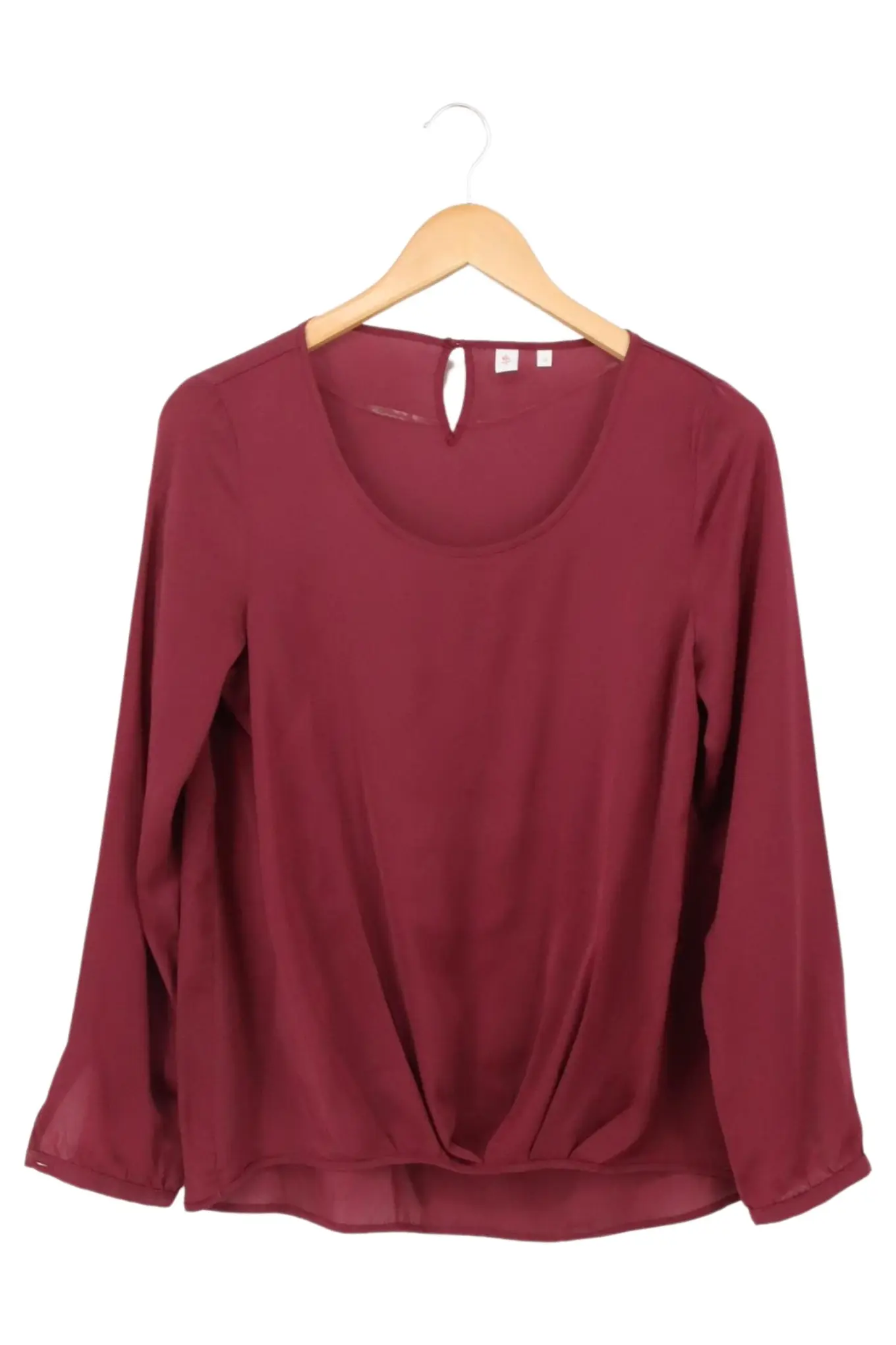 SEIDENSTICKER Damen Hemdbluse Rot Gr. 36/S Elegant Business Langarm