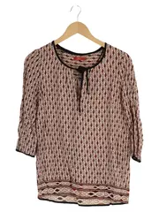 Vorschaubild 1 von Damen Bluse 34/XS Mehrfarbig Ethno Muster Bohemian Vintage 3/4-Arm