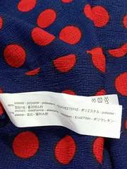 Vorschaubild 3 von Blusenkleid Damen 36/S Blau Rot Punkte Vintage Streetwear