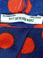 Vorschaubild 4 von Blusenkleid Damen 36/S Blau Rot Punkte Vintage Streetwear