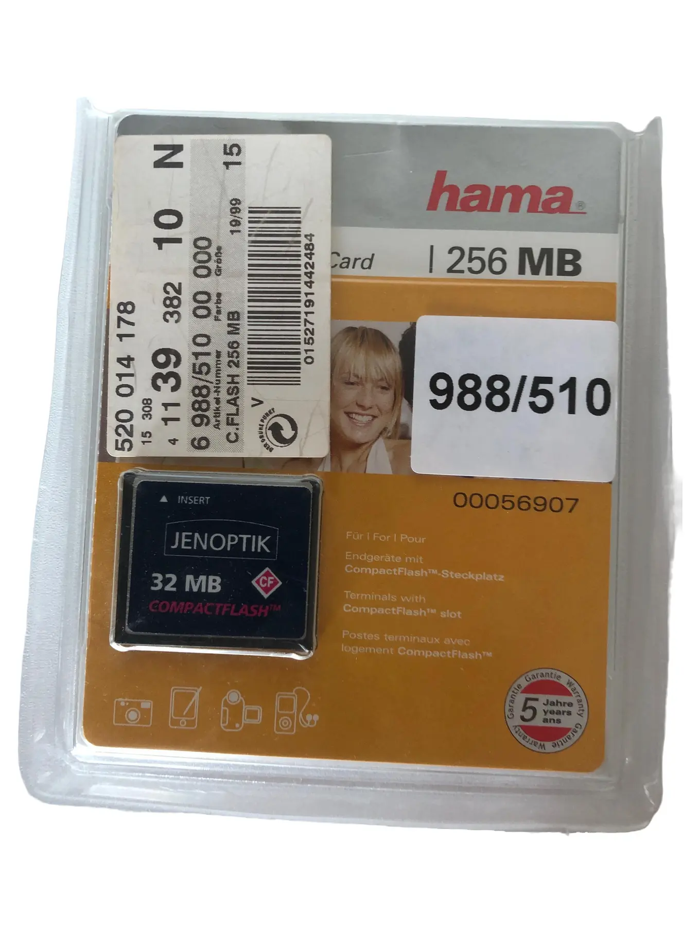 HAMA CompactFlash Card 256 MB Speicherkarte CF