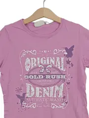 Vorschaubild 2 von Kinder T-Shirt Rosa Gr. 140 Casual Schriftzug Baumwolle