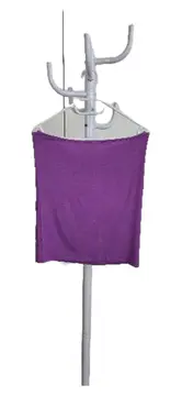 Vorschaubild 3 von Damen Top Lila Gr. 40 L Lochmuster Häkel-Optik Ärmellos Freizeit