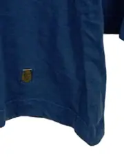 Vorschaubild 4 von Damen Langarmshirt Henley Blau Gr. XL Knopfleiste Baumwolle