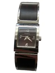 Vorschaubild 1 von Damenuhr Elegant Silber Metall Holz Armbanduhr
