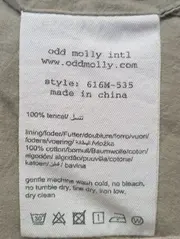 Vorschaubild 4 von Damen Leichte Jacke Bomberjacke Gr. 34;XS Oliv Nieten Bohemian