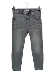 Vorschaubild 1 von Damen Skinny Fit Jeans Gr. 40 W31 Grau Casual Stretch Denim