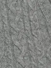 Vorschaubild 7 von Damen Strickjacke Grau Zopfstrick Gr. 38/M Casual
