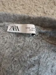 Vorschaubild 9 von Damen Strickjacke Grau Zopfstrick Gr. 38/M Casual