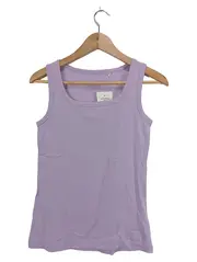 Vorschaubild 1 von Damen Unterhemd Lila Gr. 38 Basic Casual Baumwolle Ärmellos