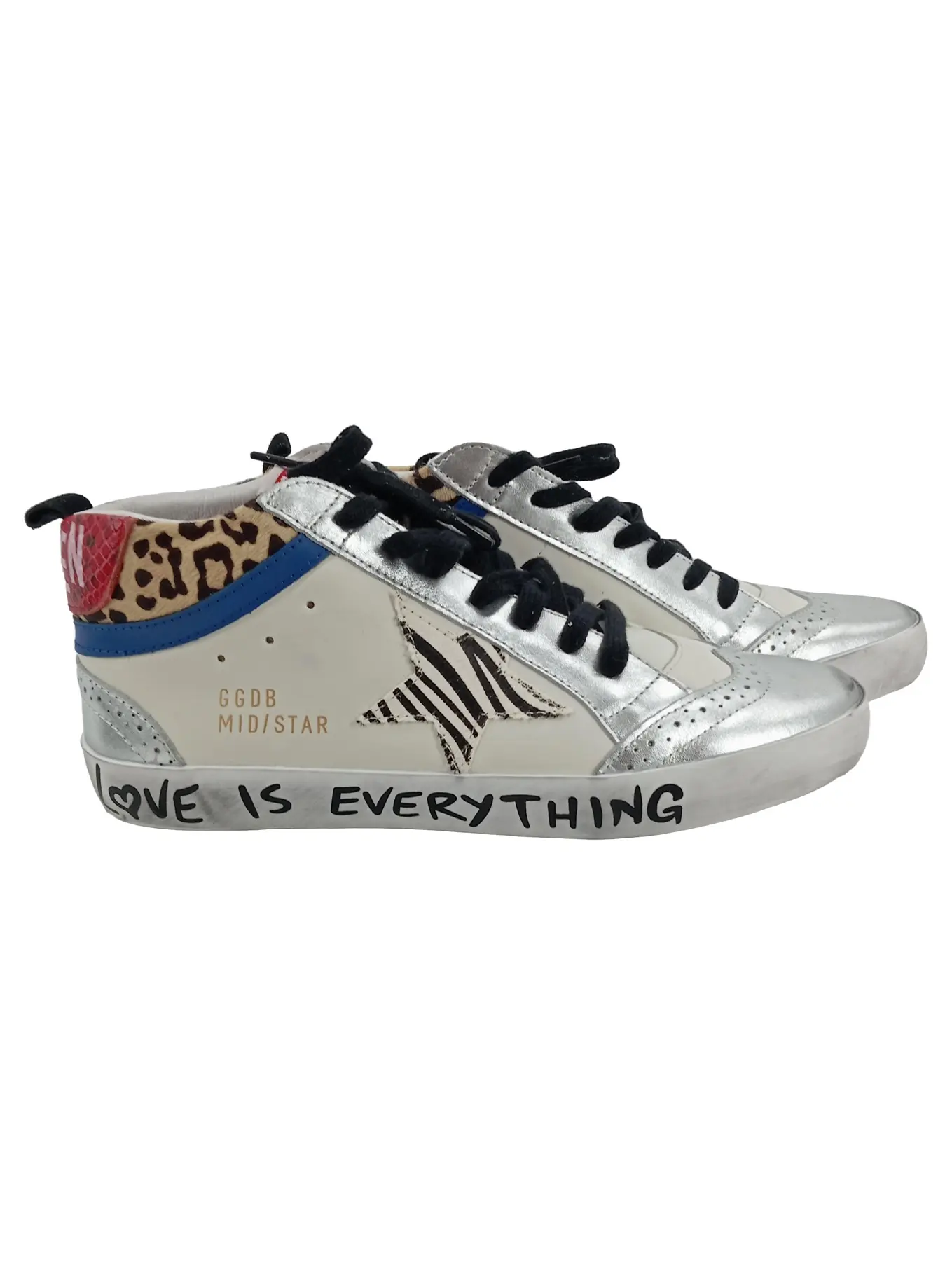 GOLDEN GOOSE Mid/Star High Sneaker Damen Mehrfarbig Leder Gr. 41