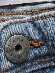 Vorschaubild 5 von Jeans Regular Fit Kinder Hose Blau Gr. 164 Uni Baumwolle