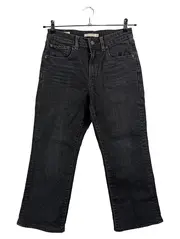 Vorschaubild 1 von 725 Kick Bootcut Jeans Damen W27 Schwarz High Rise