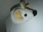 Vorschaubild 1 von Kuscheltier Maus Klassisch Weiß 10cm Knopf im Ohr