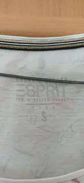 Vorschaubild 3 von Damen T-Shirt Gr. S Blättermuster Weiß Bunt Baumwolle