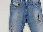 Vorschaubild 3 von Destroyed Jeans Damen Blau W26 L30 Casual Baumwolle Elasthan