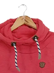 Vorschaubild 5 von Kapuzenpullover Damen Gr. L Rot Meliert Hoodie Sweatshirt