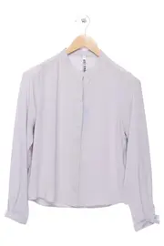 Vorschaubild 1 von Hemdbluse Damen Grau Gr. 32/XS Elegant Klassisch Bluse