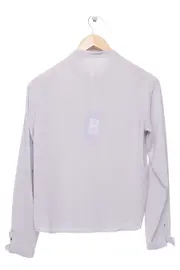 Vorschaubild 2 von Hemdbluse Damen Grau Gr. 32/XS Elegant Klassisch Bluse