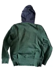 Vorschaubild 2 von Hoodie Kapuzenpullover Herren Gr. M Grün Logo Baumwolle