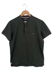 Vorschaubild 1 von Herren T-Shirt Slim Fit Gr. L Schwarz Henley 100% Baumwolle