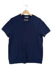 Vorschaubild 1 von Herren T-Shirt Blau Gr. M Basic 100% Baumwolle Kurzarm