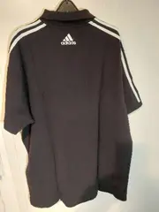 Vorschaubild 2 von Poloshirt Herren XL Schwarz 3-Streifen Logo-Patch Kurzarm