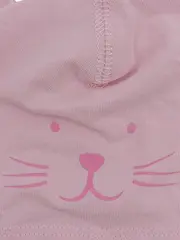 Vorschaubild 2 von Katzenmütze mit Ohren Rosa Tiermotive Baumwolle Kinder