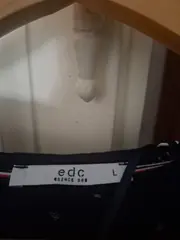 Vorschaubild 4 von EDC Damen Langarmshirt Blau Gr. 40/L Viskose Sterne Muster Casual