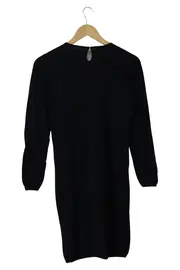 Vorschaubild 2 von Damen Freizeitkleid Gr. 38/M Schwarz Elegant Viskose