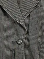 Vorschaubild 4 von Damen Blazer Jacke Grau Kariert Gr. S Casual