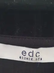 Vorschaubild 5 von EDC Damen Freizeitkleid Samt Rippstrick Schwarz Gr. 36/S Casual