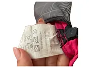 Vorschaubild 4 von Baby Schlafsack Gr. 92 Pferd Kariert Grau Pink